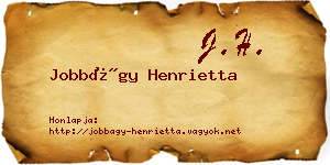 Jobbágy Henrietta névjegykártya